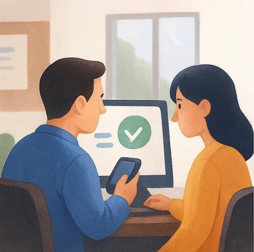 内部沟通功能插画