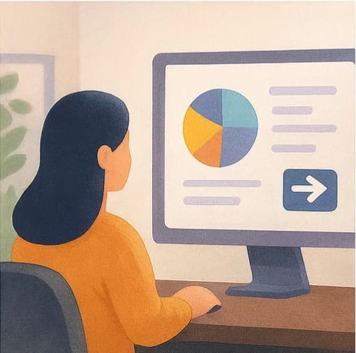 财务管理功能插画