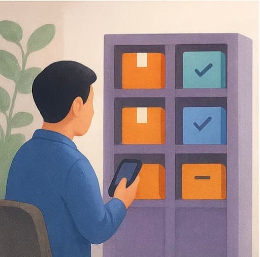 材料物料功能插画