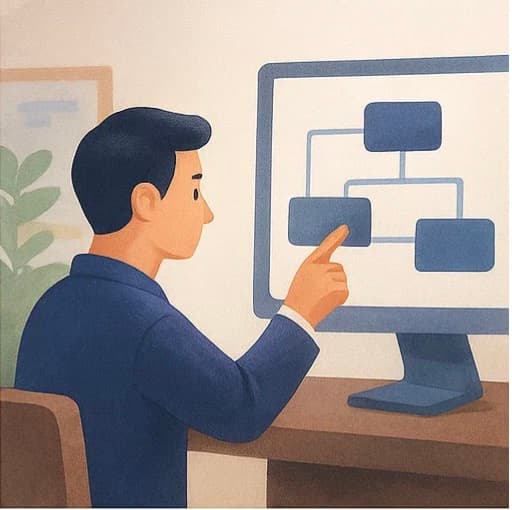 施工进度功能插画